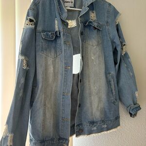 Distressed Denim Jacket